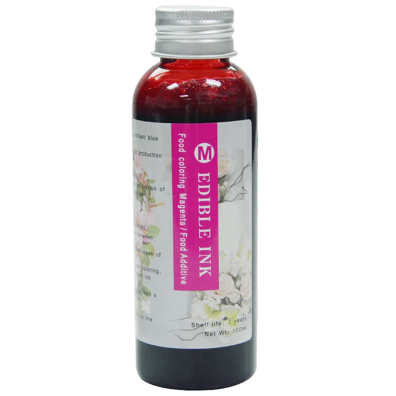 

100ML x 4 color Edible Ink For Canon Printer For Cake Chocolate coffee & food printer