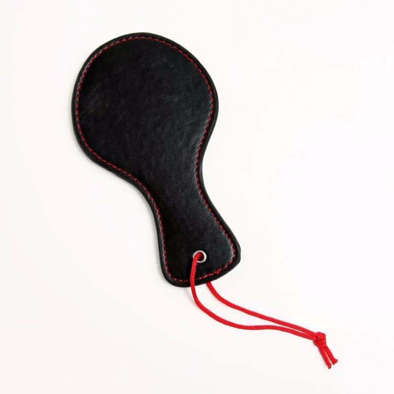 Секс бондаж черная кожа круглая маленькая ударная любовь весло шлепка Властелин