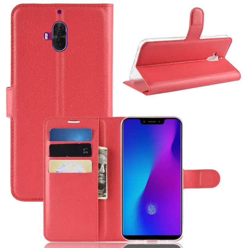 Роскошный кожаный чехол книжка LEAGOO S10 для телефона кошелек с