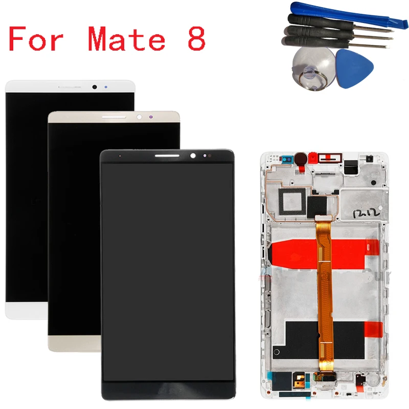 С рамкой 6 0 ''для huawei mate 8 ЖК дисплей кодирующий преобразователь сенсорного