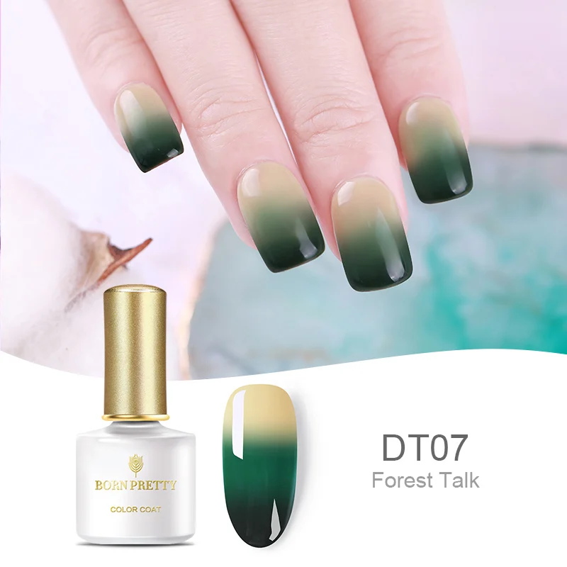 BPDT07 BORN PRETTY 3 цвета Температура Изменение Цвета Гель-лак Delux термальный лак для ногтей Гель-лак для УФ-лампы 6 мл замачиваемый УФ гель для ногтей набор - Цвет: BPDT07