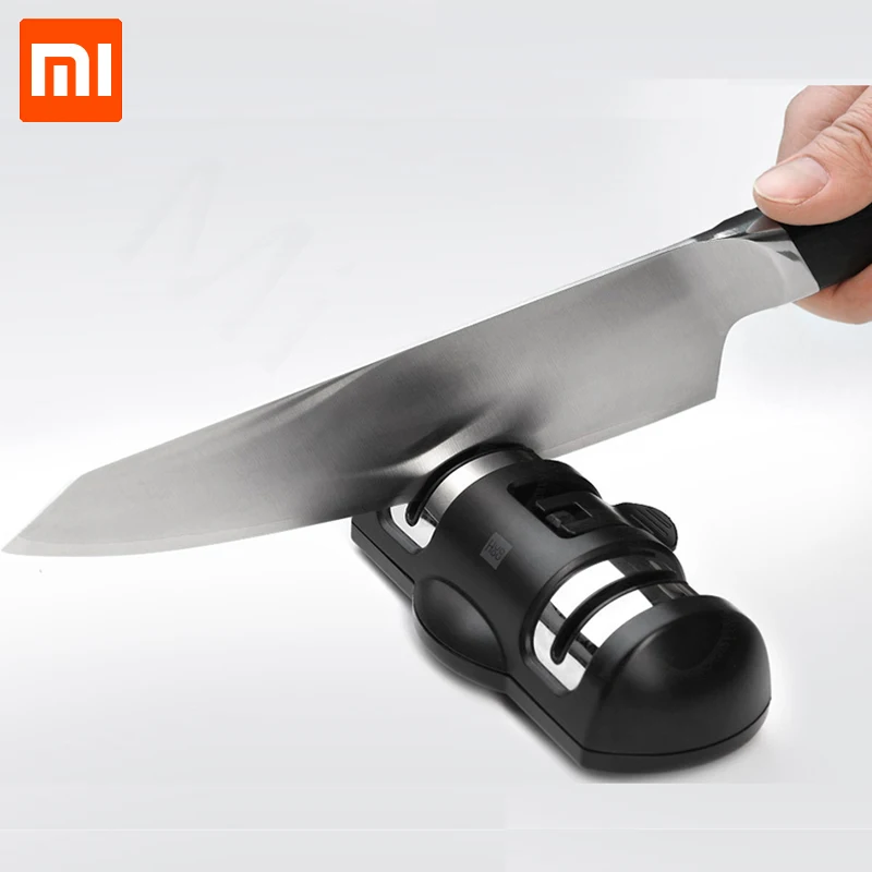 Xiaomi Mijia Huohou точилка для ножей 2 этапа двойное колесо-точилка точильный камень