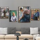 Домашний декор, печать на холсте, настенные картины для гостиной, постеры, картины, французский Камилла, писсуар, женщины, которые режут траву