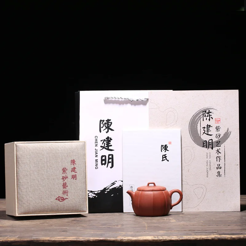 Teapot and Teaware Wholesale Original Mine Dahongpao Diamond Flower Pot Craftsman Chen Jianming Authorized Agent | Дом и сад