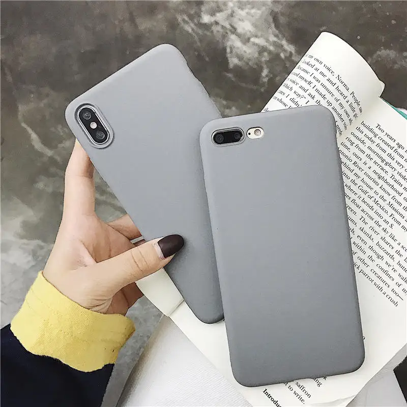 Роскошный Матовый Мягкий ТПУ чехол для телефона Xiaomi Mi 9 8 Lite 6 5 5S Plus 5X 5C 6X Note 2 3 Max Mix 2S