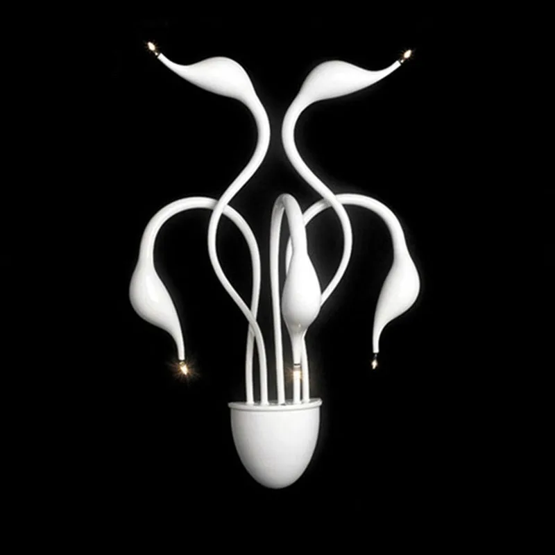 Новый дизайн лебедь Настенные светильники спальня изголовье прикроватная лампа