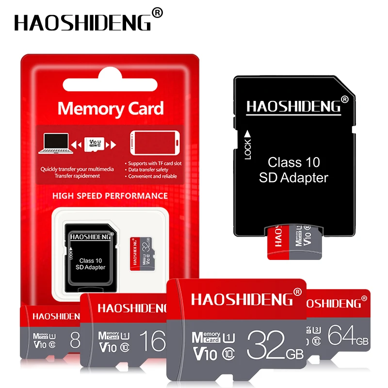 Карта памяти класса 10 8 ГБ 16 ГБ 32 ГБ micro sd карта 64 Гб 128 ГБ tarjeta microsd 32 Гб mini TF карта 4 Гб флэш-накопитель с бесплатным адаптером