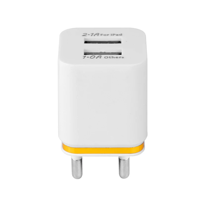 EU Plug 3.1A Универсальный 2 порта USB зарядное устройство для мобильного телефона адаптер для путешествий для iPhone samsung iPad - Цвет: Gold