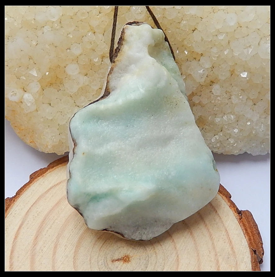 

Летний стиль 2018, натуральный камень, подвесное ожерелье из гемиморфита 55x39x15 мм 39,19 г, красивые ювелирные украшения, бусы, аксессуары