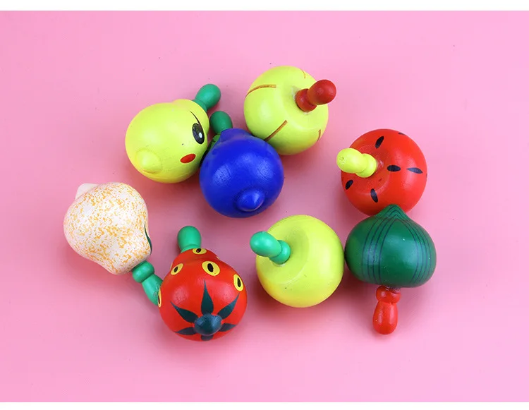 10 шт./лот Развивающие игрушки Деревянные красочные фрукты традиционные