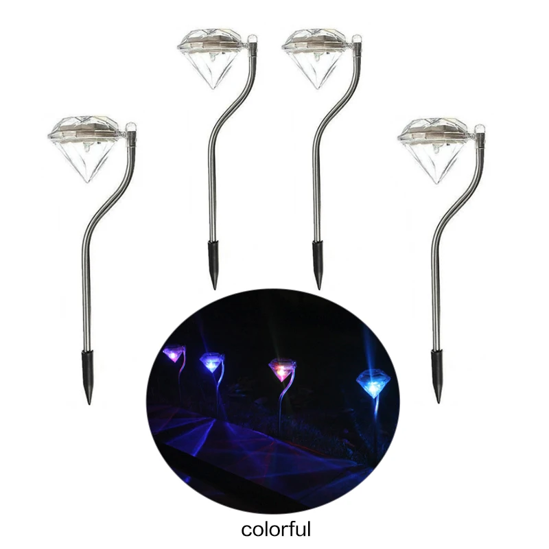 2019 4 шт Светодиодный светильник на солнечной батарее открытый вдоль дорожки