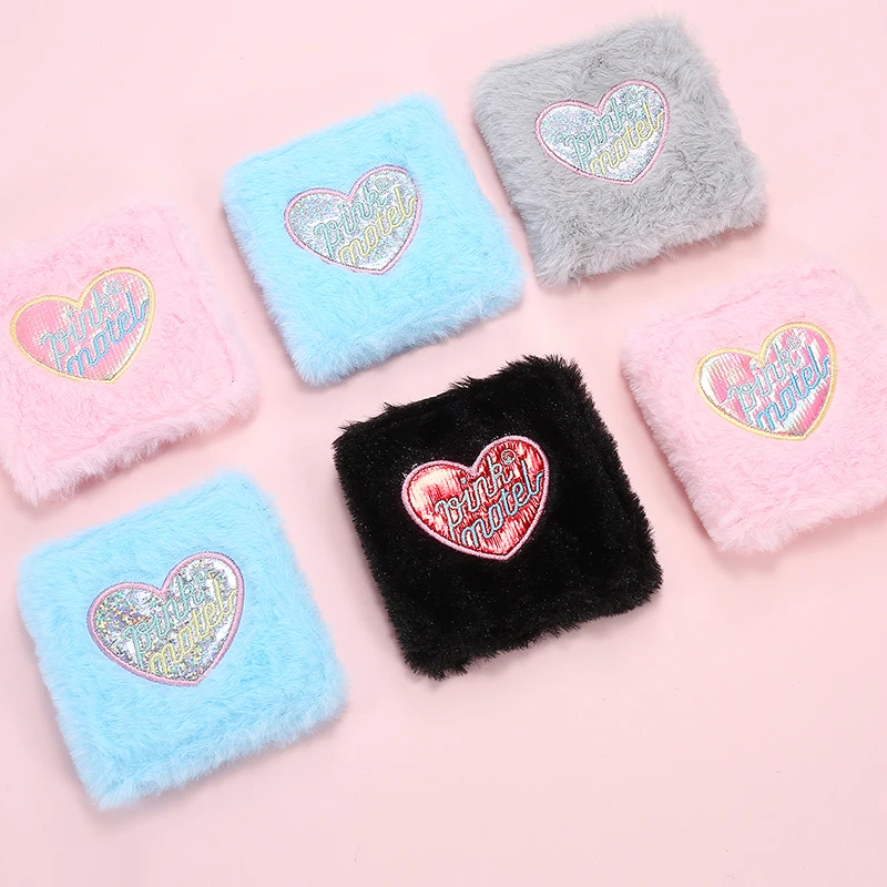 Kawaii короткая сумка для денег девочек плюшевые Кошельки Держатели карт кошелек