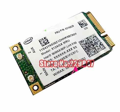 Для Intel 5150 Mini PCI E Wireless WIFI Карта 512AGX ММЗ WiMax/WiFi Link Полный Карт для IBM 43Y6539 (10707)|wifi card|wifi