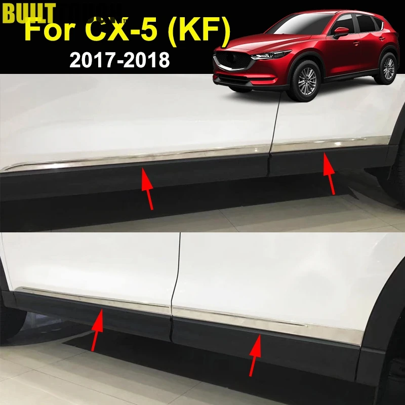 Для Mazda Cx 5 Cx5 2nd Gen KF 2017 2019 накладка из нержавеющей стали для боковой двери корпус