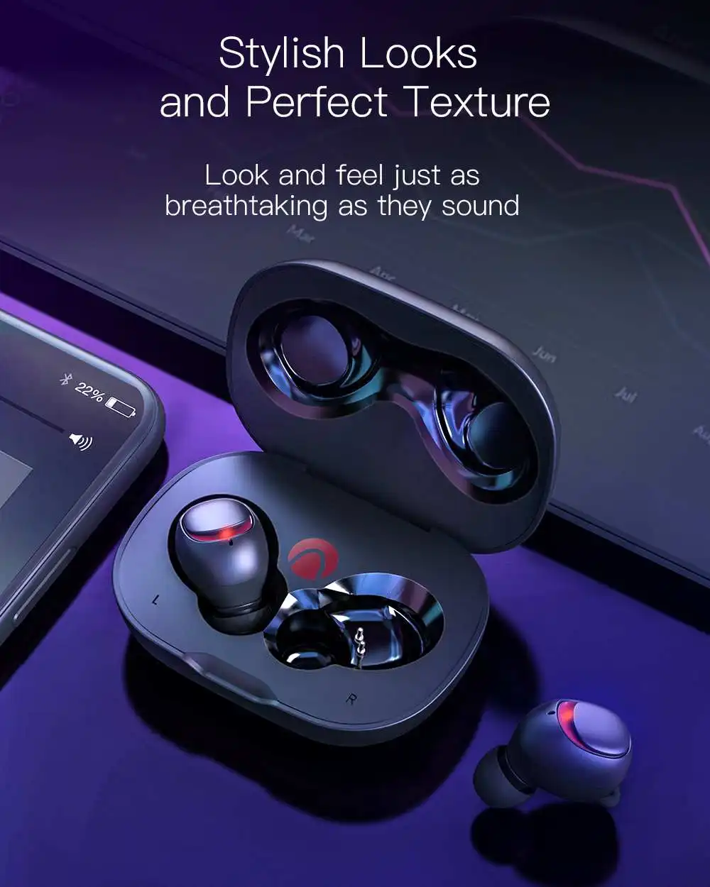 BlitzWolf наушники brother AIRAUX Mini True беспроводные bluetooth наушники Hi-Fi стерео Водонепроницаемая гарнитура зарядный чехол