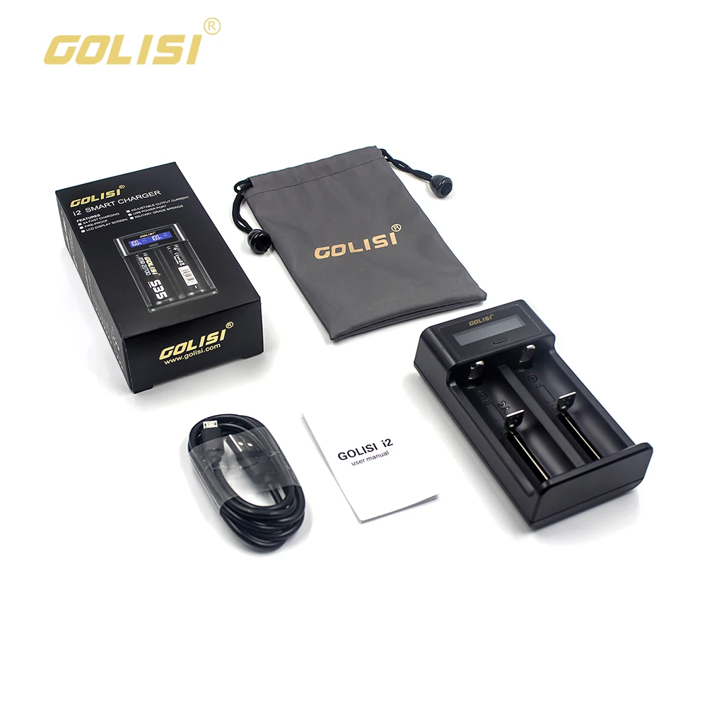 Golisi G30 IMR 18650 батарея 3000 мАч перезаряжаемая батарея для VAPE mod с Golisi i2 умное зарядное устройство ЖК-дисплей 2A Быстрая зарядка