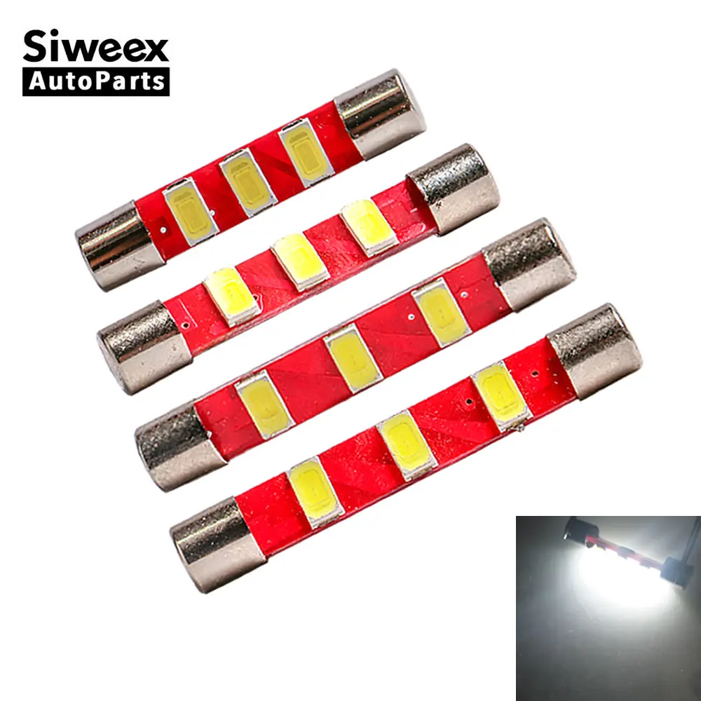 

1 Pcs 31MM 36MM 39MM 41MM Car LED Festoon Bulbs 3 SMD 5730 Dome License Plate Reading Lights Map Door Lamp White DC 12V