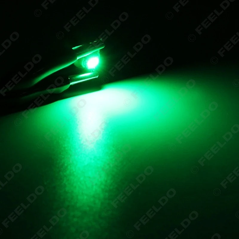 FEELDO 2 шт. 7 цветной автомобиль 12 в B8.3d/BAX10s 1SMD 5050 датчик приборной панели светильник