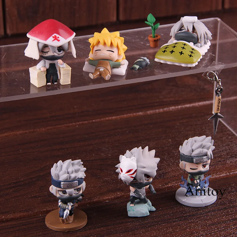 Наруто Shippuden Petit Chara Land Hatake kakahi Uzumaki Наруто фигурка ПВХ Коллекционная модель игрушки куклы 6 шт./компл