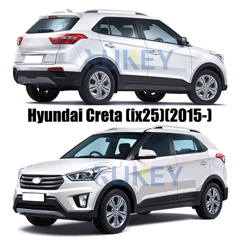 Для Hyundai Creta 2015 2016 2019 хромированный чехол для перчаточного ящика наклейка