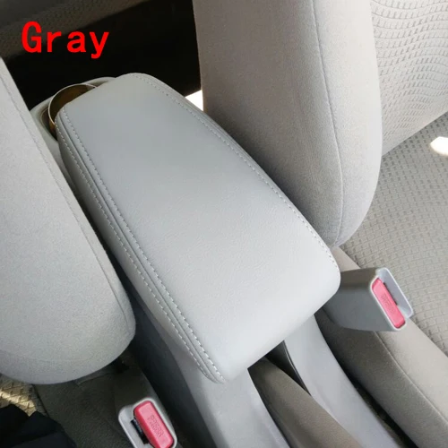 gray Для 08-14 Honda City центральный чехол для ручной клади автомобильный подлокотник кожаный чехол модификация интерьера - Название цвета: gray