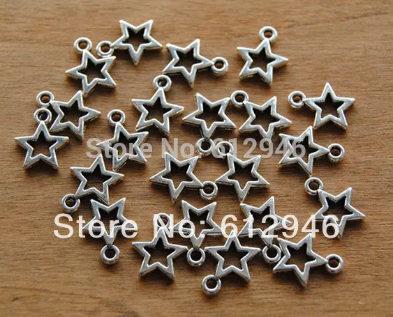 50 шт. серебряный цвет бронза суперзвезда фотосессия 10 мм A320/A546|charm pendant|star charmbronze