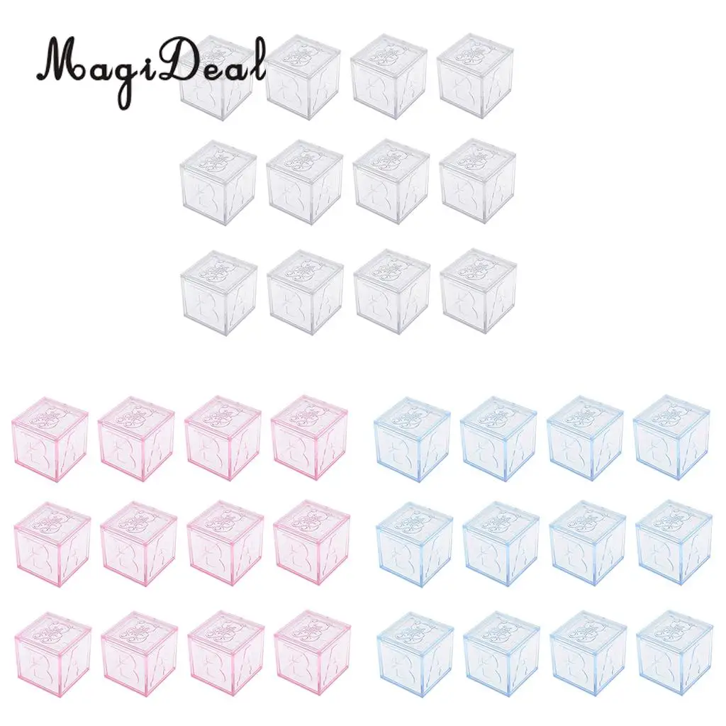 12 шт. пластиковые квадратные коробки для шоколадных конфет 4 5 см/5 см | Дом и сад