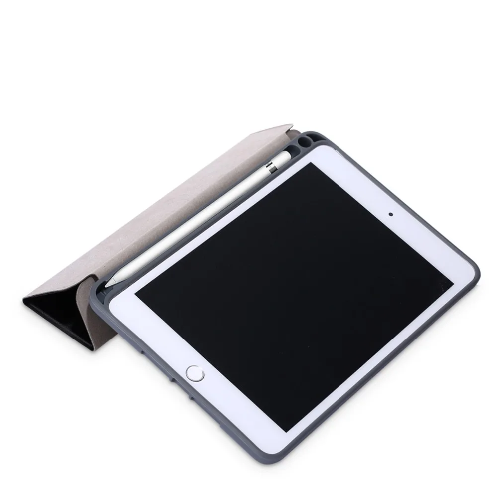 Кожаный флип чехол с держателем для ручки iPad Mini 5 2019 7 9 дюймов смарт сна 4 задняя