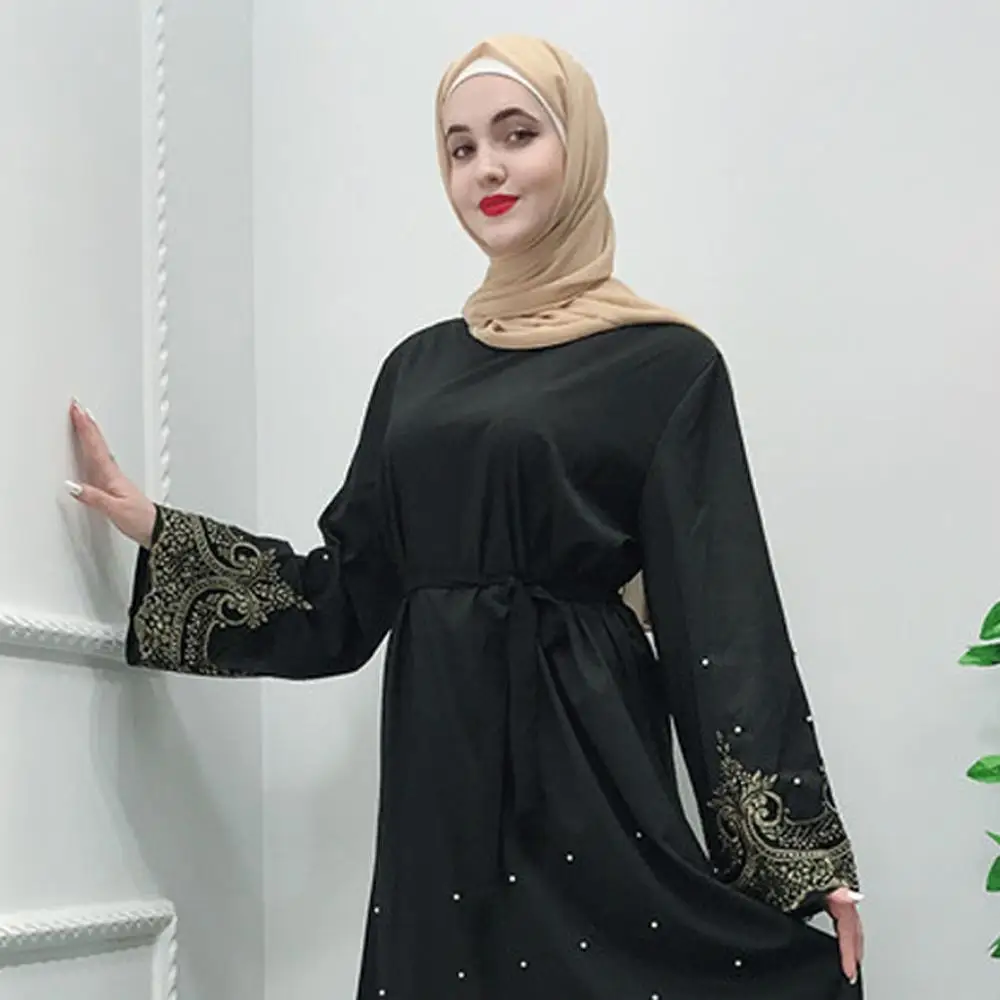 Платье женское длинное с ажурной вышивкой открытым кардиганом