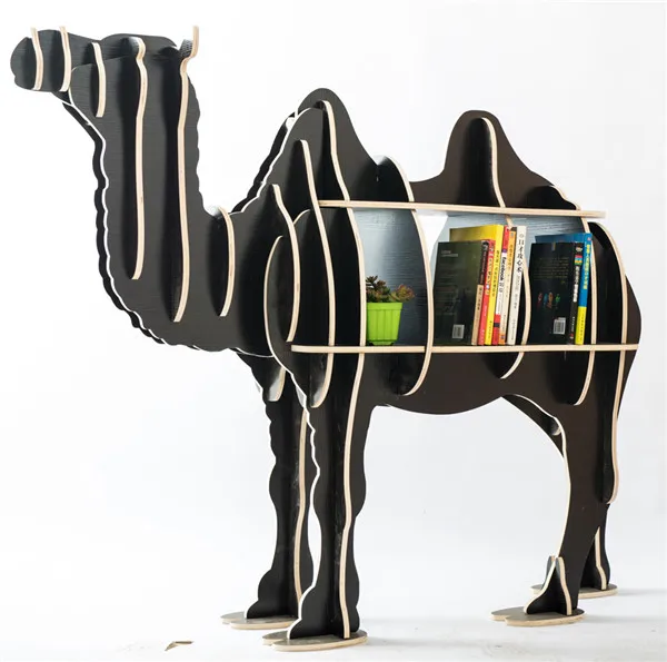 Большой книжный шкаф дисплей хранения мебель для CD, фильмов и книг животных верблюд дисплей Bookrack деревянные полки для книжных шкафов стол
