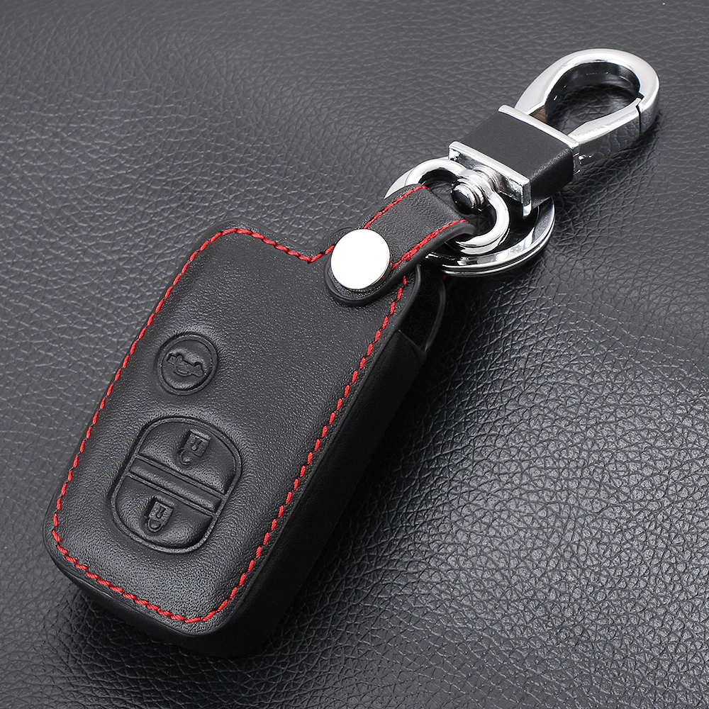 Чехол для автомобильных ключей из натуральной кожи Toyota Land Cruiser Prado 150 Camry Prius Crown For