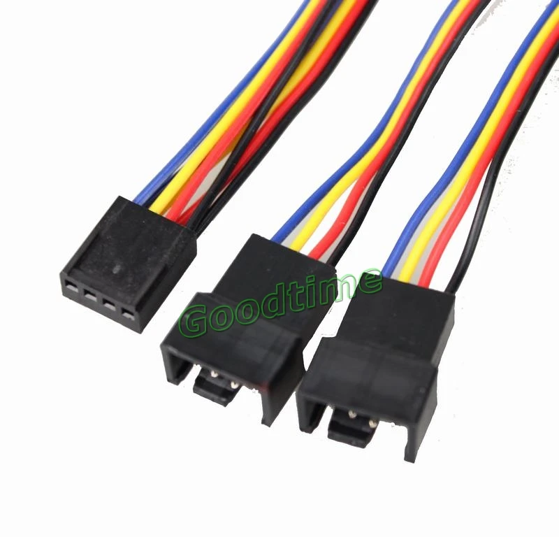 Вентилятор охлаждения для ПК 50 шт. 4 Pin в 2x4 Pin/3Pin PWM y-разветвитель переходник