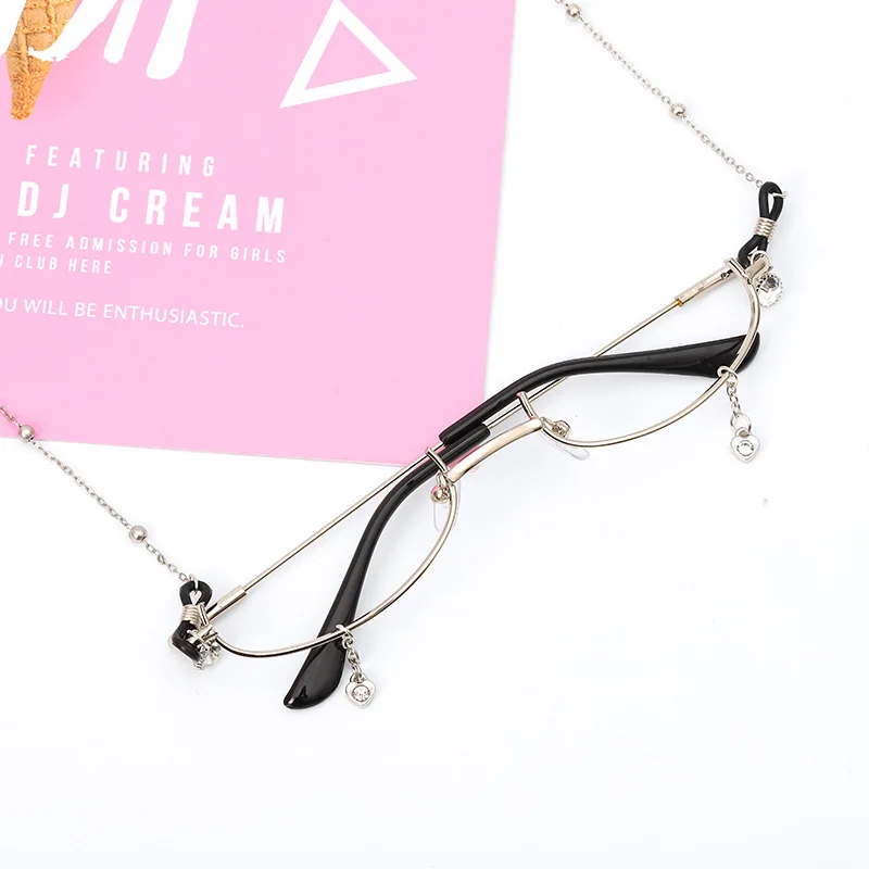 Модные женские очки в полуоправе с металлической цепочкой 2019 милые ретро ручной