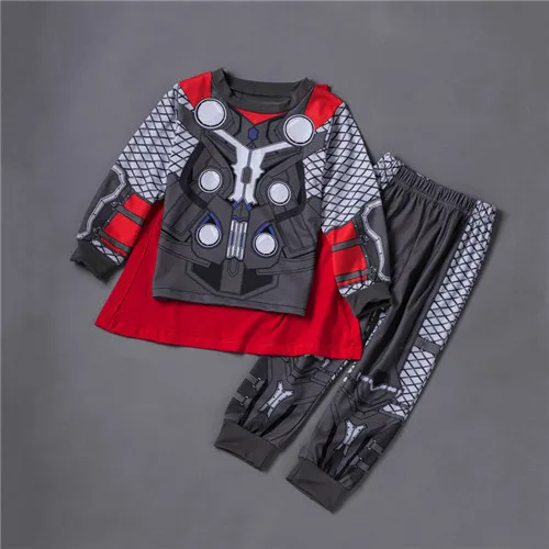 F Детская мультяшная пижама в стиле супергероя, домашняя одежда, onesies, Звездные войны, Капитан Америка, Человек-паук, Железный человек, пижамы "Тор", Marvel, Мстители - Цвет: F