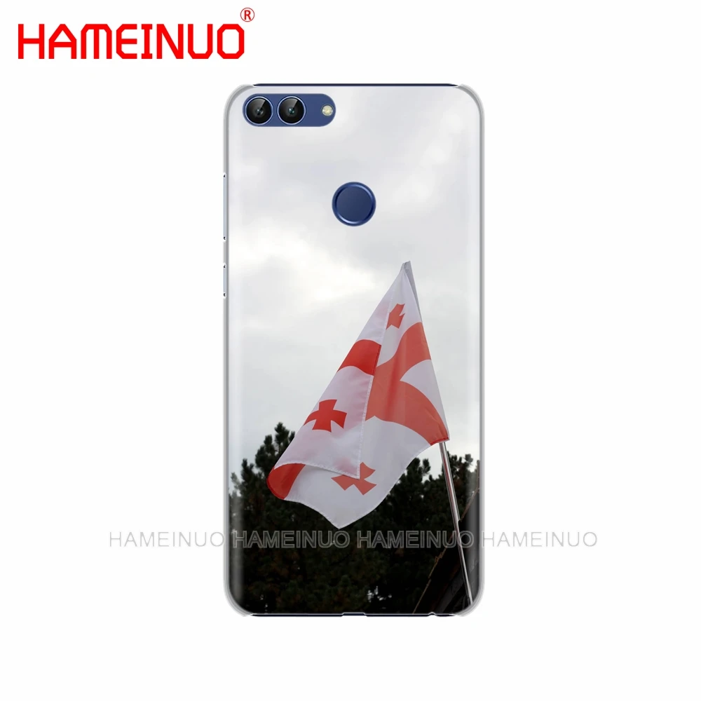 HAMEINUO грузинский Гранж флаг чехол для сотового телефона huawei Honor Y5 7C Y625 Y635 Y6 Y7 Y9 2017 2018
