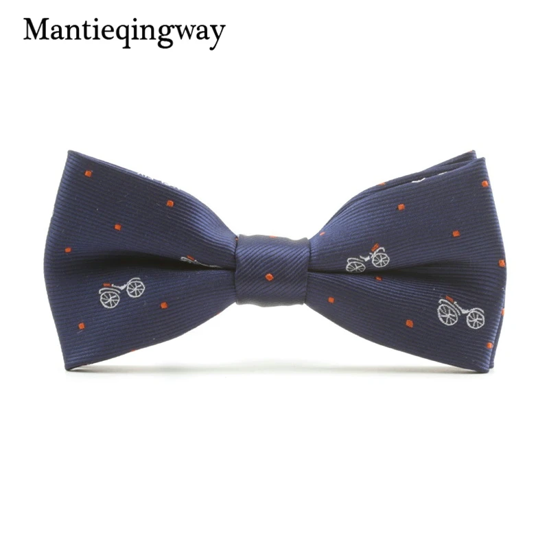 Mantieqingway/Детский Рождественский галстук бабочка из полиэстера с мультяшным