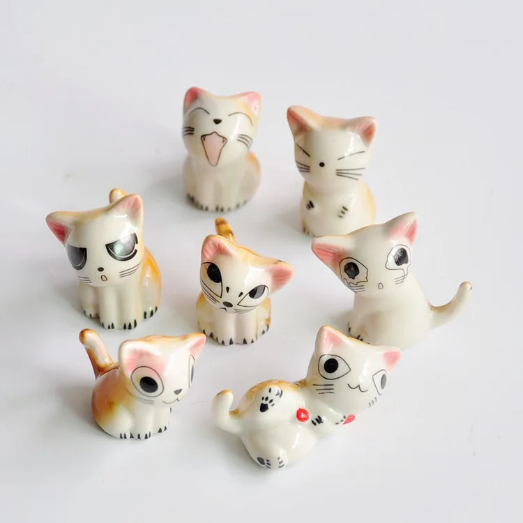 2 шт./лот подставка для палочек Lucky Green Cat керамических Подставка столовых приборов