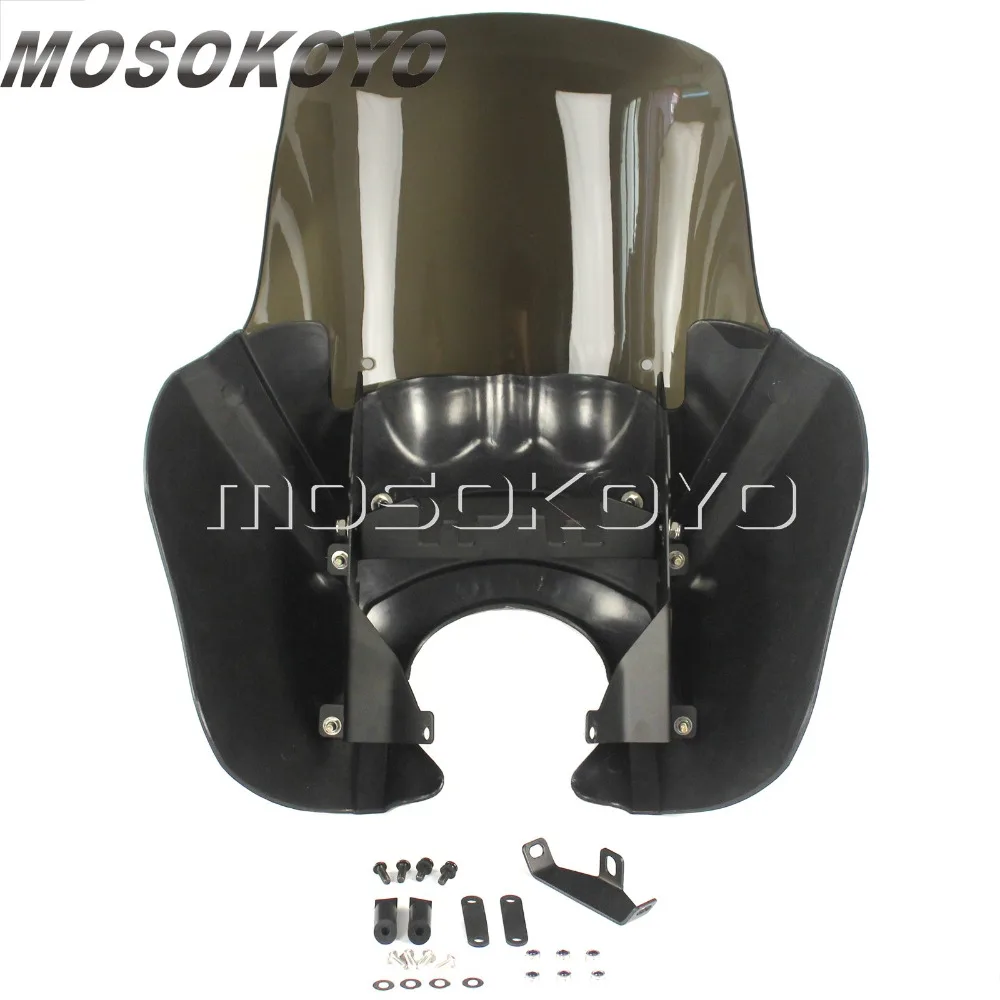 Дым мотоцикл пользовательские фары обтекатель w/переделка фар комплект для Harley