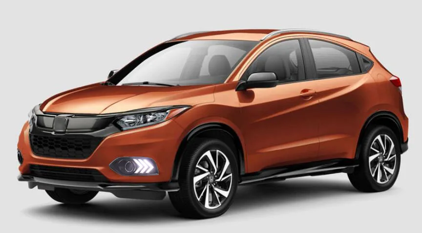 Для Honda hr-v HR-V поворотный желтый сигнальный стиль реле Водонепроницаемый ABS автомобиль DRL 12 В Светодиодный дневной ходовой свет с отверстием противотуманной фары