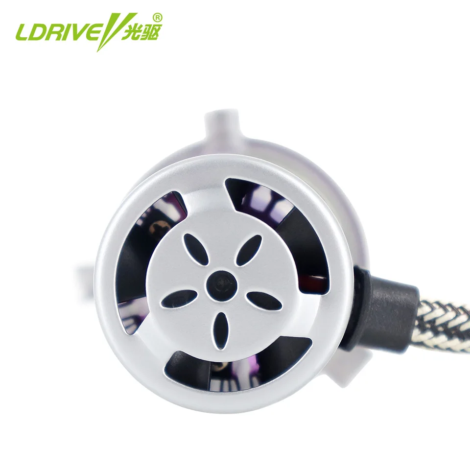 LDRIVE 2 шт. H4 LED H7 H11 9006 HB4 H1 H3 HB3 CSP светодиодная Автомобильная фара 48 Вт 4800лм лампа
