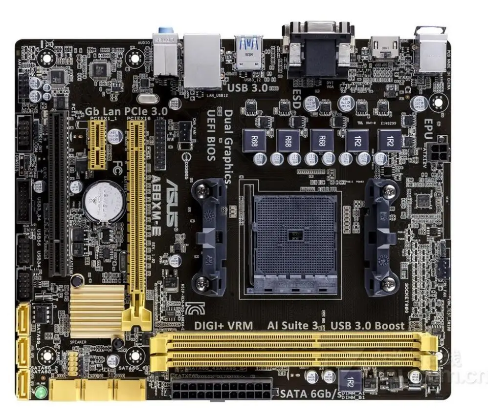 Материнская плата ASUS A88XM E FM2/FM2 + DDR3 A88X A55 материнская для настольного компьютера
