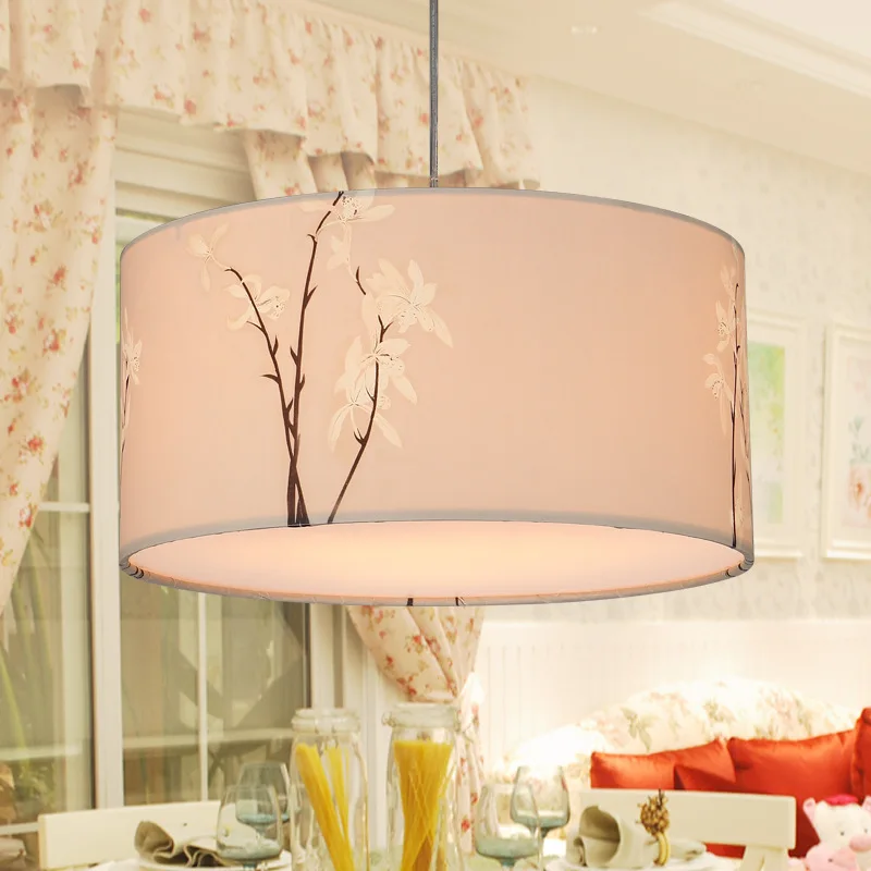 Современные подвесные светильники из ткани домашняя декорация осветительный