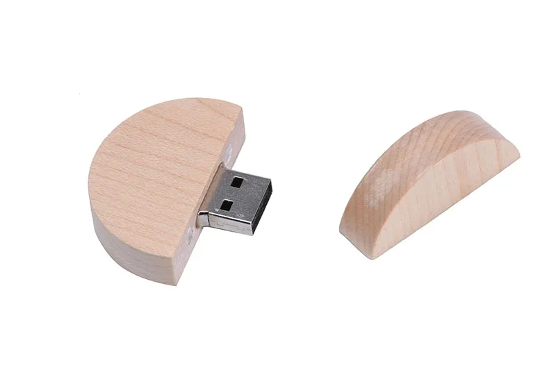 JATSER USB флеш-накопитель на заказ DIY логотип Деревянный кленовый орех круглый корпус USB 2,0 4 GB/64 GB флеш-накопитель