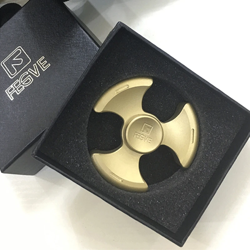 FEGVE медный камень мыть/Пескоструйная EDC Спиннер Непоседа игрушки ручной металла и