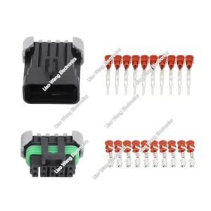 10 pin 1.5 Series Automotive waterproof connector plug with terminal DJ7101Y-1.5-21 10P