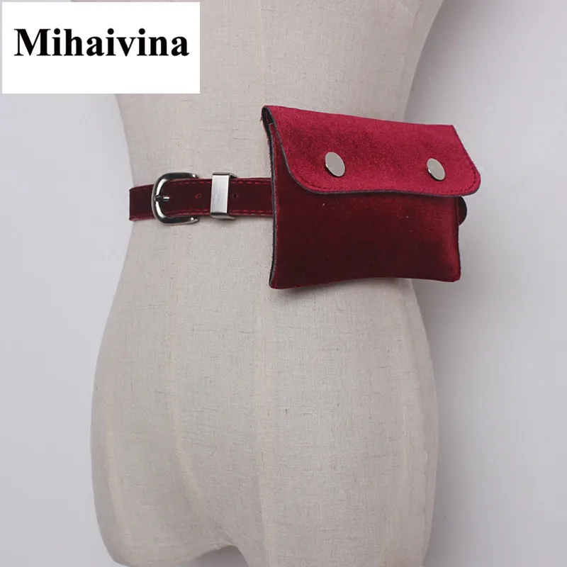 Женская замшевая поясная сумка Mihaivina забавные дорожные сумочки на пояс для денег