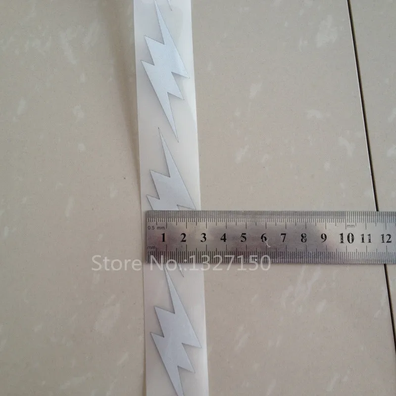 25mmx0.5m DIY Silver Reflective Safety Warning Tape Fabric Heat Transfer film Iron On for Clothes Pants Bag #5 | Дом и сад