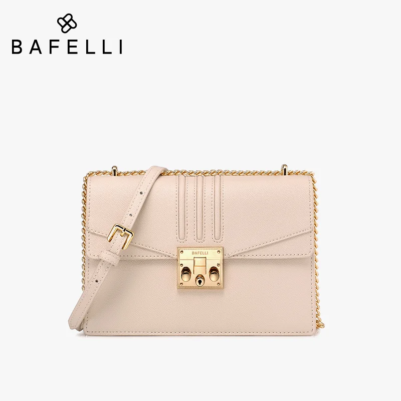 BAFELLI, зимняя Новинка, сумка из спилка, синяя, bolsos mujer, матовая, замша, Воловья кожа, сумка через плечо, горячая распродажа, женские сумки-мессенджеры - Цвет: Бежевый
