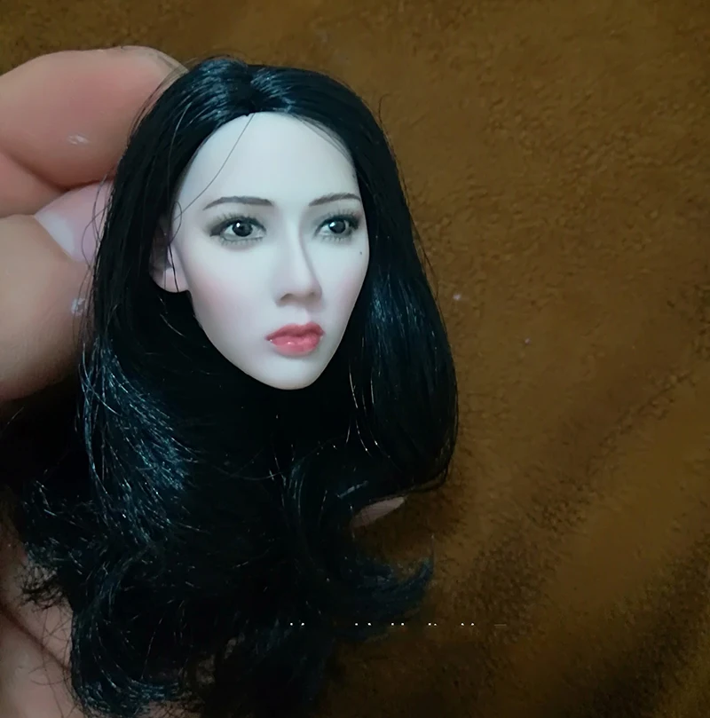 Коллекция 1/6 года серия Xiu женские азиатские короткие черные волосы голова