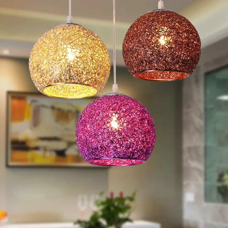 Современная потолочная лампа из кованого алюминия, винтажное освещение бара, кухни и офиса, светодиодные многоцветные металлические светильники.